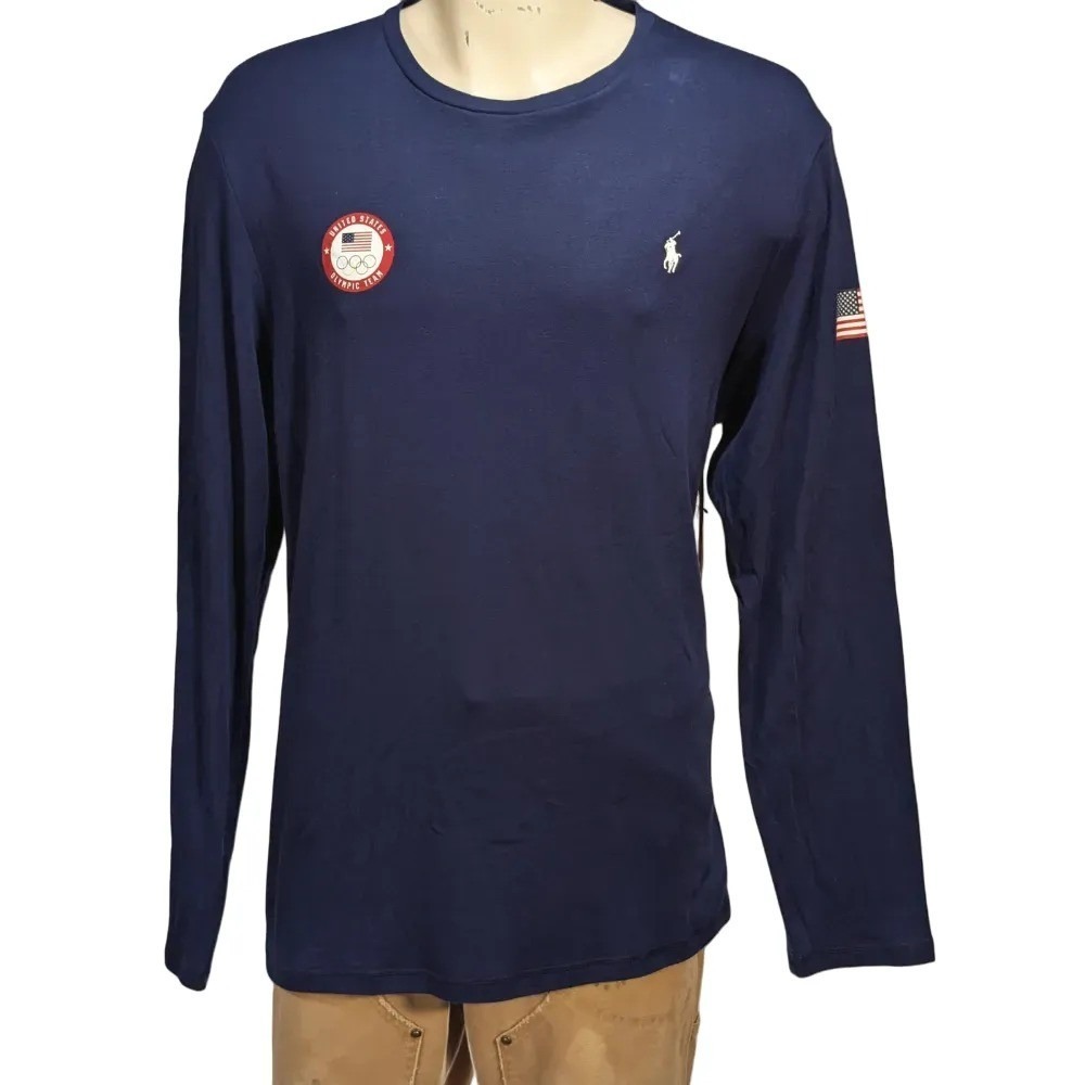Polo Ralph Lauren Team USA Olympic 2018 Cotton Long Sleeve T-Shirt Sz XL NWT